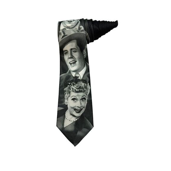 Ralph Marlin I Love Lucy Lucy And Gang Vintage Novelty Necktie Ricky Ethel Fred - Picture 1 of 7